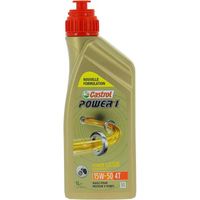 HUILE MOTEUR CASTROL Huile moteur Power 1 4T 15W-50 - 1 L HUILE MOTEUR CASTROL Huile moteur Power 1 4T 15W-50 - 1 L