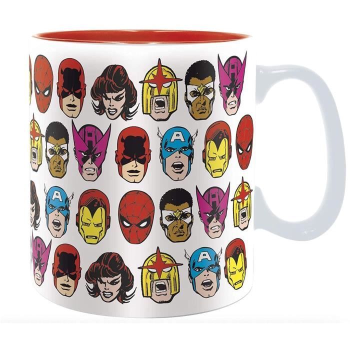 Mug Marvel - 460 ml - Marvel Heads - boîte - ABYstyle