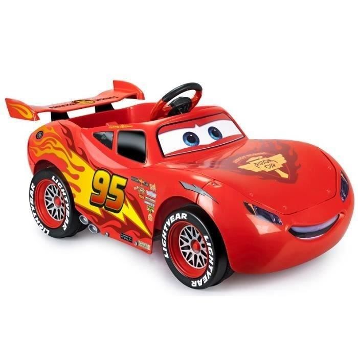 FEBER - Voiture CARS 3 Flash McQueen - Voiture Electrique Enfant - Batterie 6V - Disney