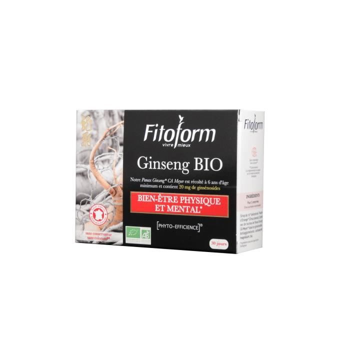 FITOFORM Ginseng Bio - 60 comprimés