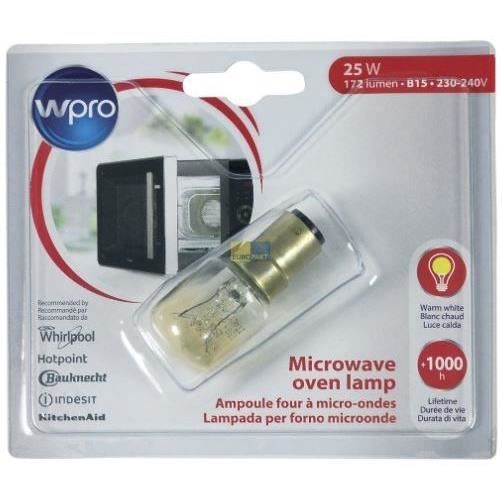 WPRO LMO147 - Ampoule pour micro ondes - B15 T25 - 25W - 220V