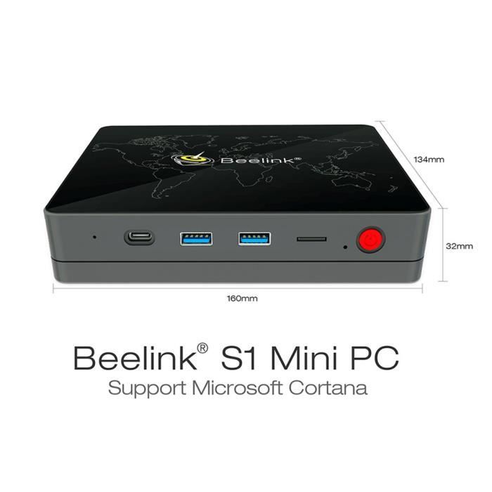 Beelink S1 Mini PC 4K Quad Core 64Bit Bluetooth4.03