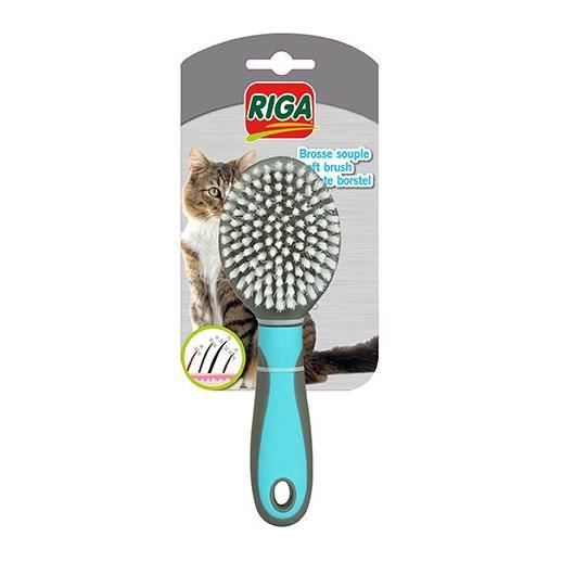 RIGA PM Brosse pour chat - Souple - Coloris assortis