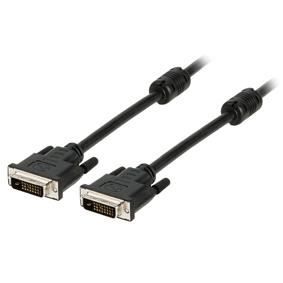 VALUELINE câble DVI à connecteur DVI-D 24+1 broches mâle vers DVI-D 24+1 broches mâle 10.0 m noir