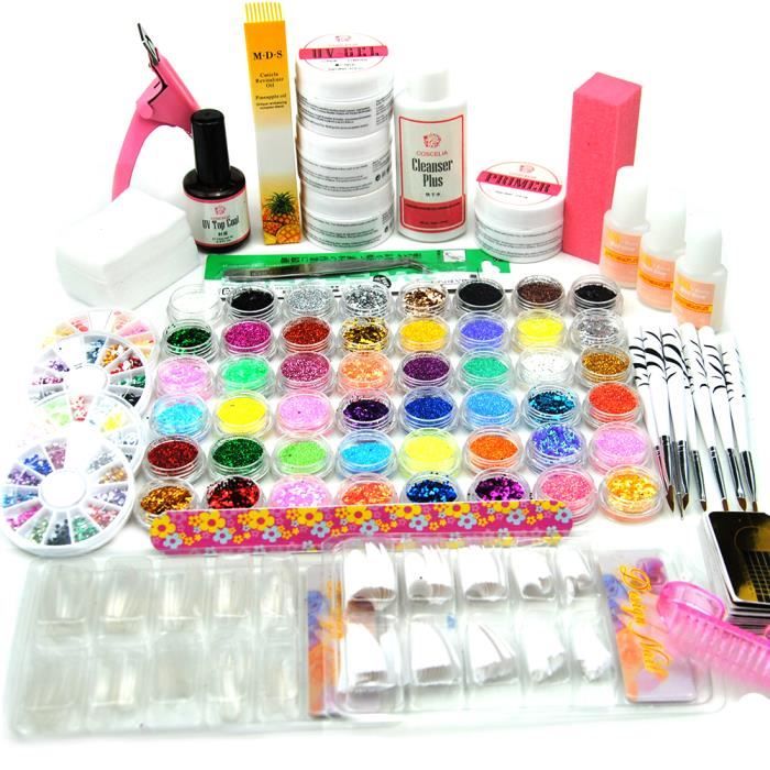 Coscelia Nail Art Kit Poudre Acrylique Gel Uv Base Achat Vente