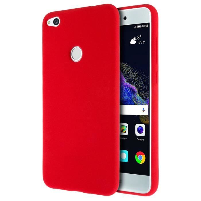 coque huawei p9 lite rouge silicone