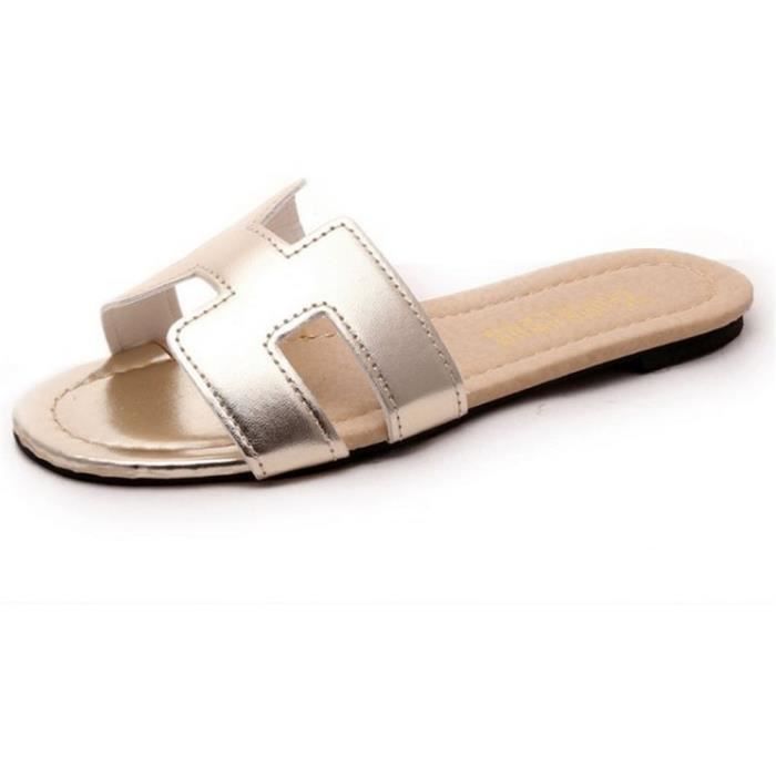 Mode Meilleure Ete Sandale Argent De Arrivee Sandales Taille noir Nouvelle Qualité Luxe Femmes Marque 2018 Femme Grande 8nEqTAww