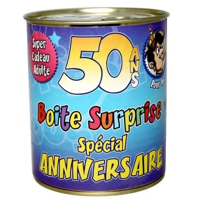 Boîte surprise anniversaire 50ans homme (x1) Achat / Vente décors de table Cdiscount