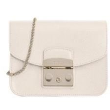 FURLA METROPOLIS Mini Sac Bandoulière Blanc