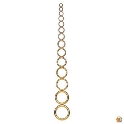 PRYM Anneaux Creux 18/23 mm Laiton Poli Doré