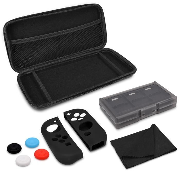 PACK ACCESSOIRE kwmobile Set 10 accessoires Nintendo Switch , Hous