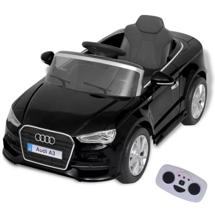 voiture électrique pour enfants télécommandée audi a3 noir - achat