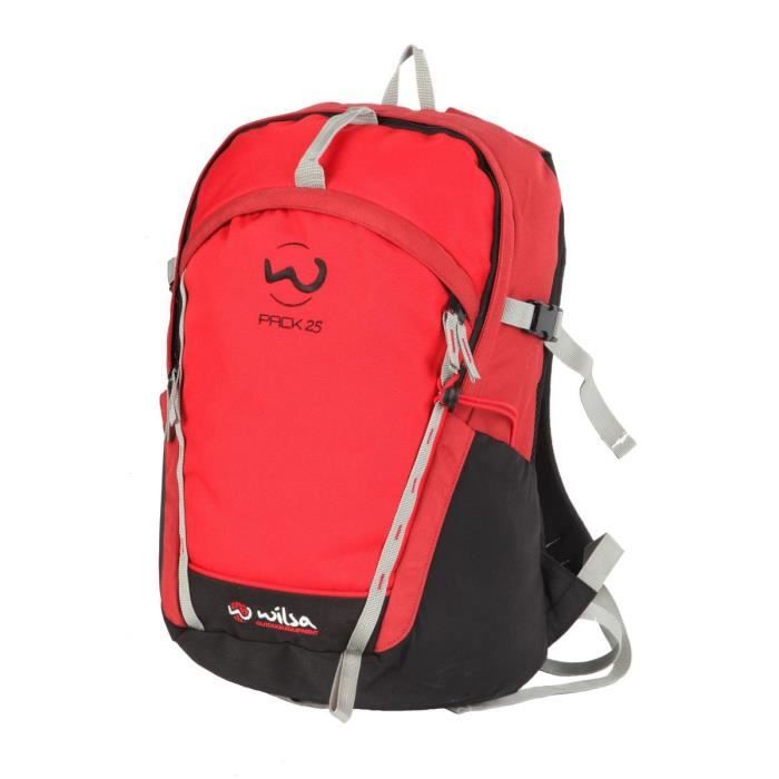 WILSA Sac a dos Pack 25 litres Rouge