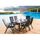 Ensemble de table 180 cm + 6 fauteuils pliants en
