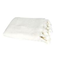 COUVERTURE - PLAID Plaid Lilou 125x150 cm blanc COUVERTURE - PLAID Plaid Lilou 125x150 cm blanc