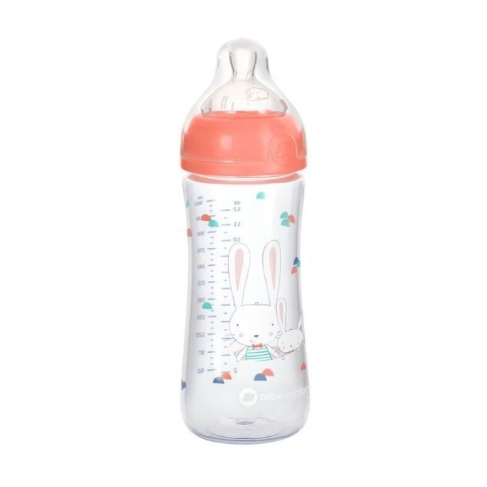 BEBE CONFORT Biberon Emotion PP Sweet Bunny 360ML T2 Rose