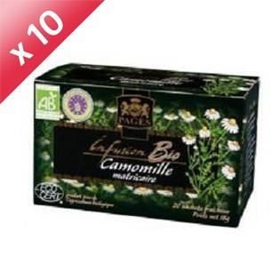PAGES Lot de 10 Infusions Camomille Bio
