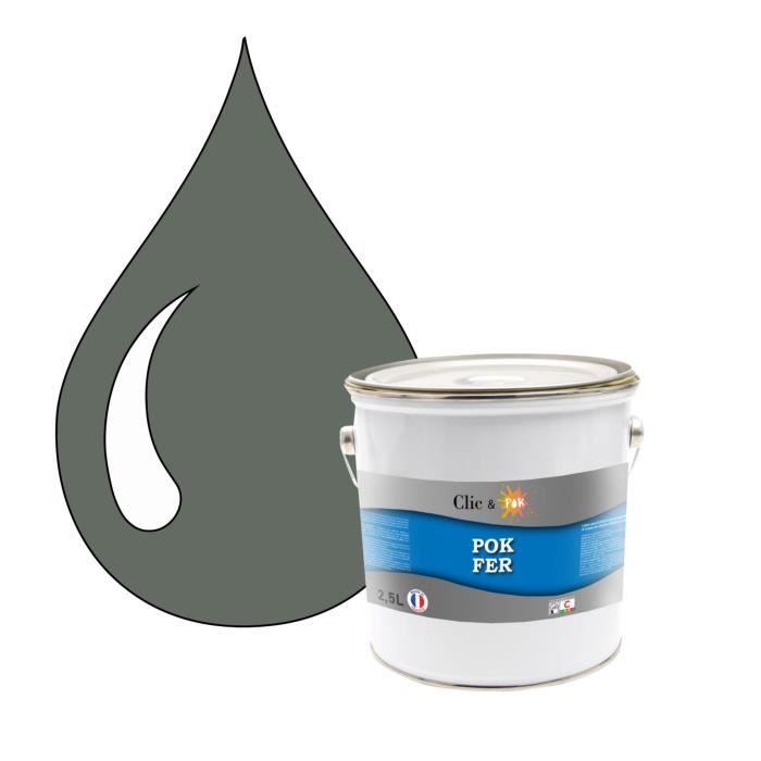 Peinture Antirouille Spéciale Fer Deco Fer Glycero Gris Souris