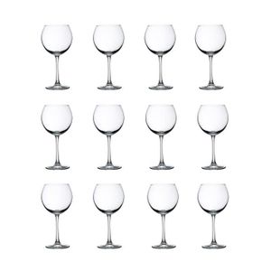 LIBBEY CLARET Lot de 12 verres ? vin 19 cl transparent