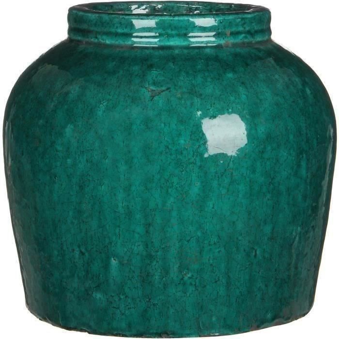 Cache Pot Rond déco Karl H27xD30 - Vert