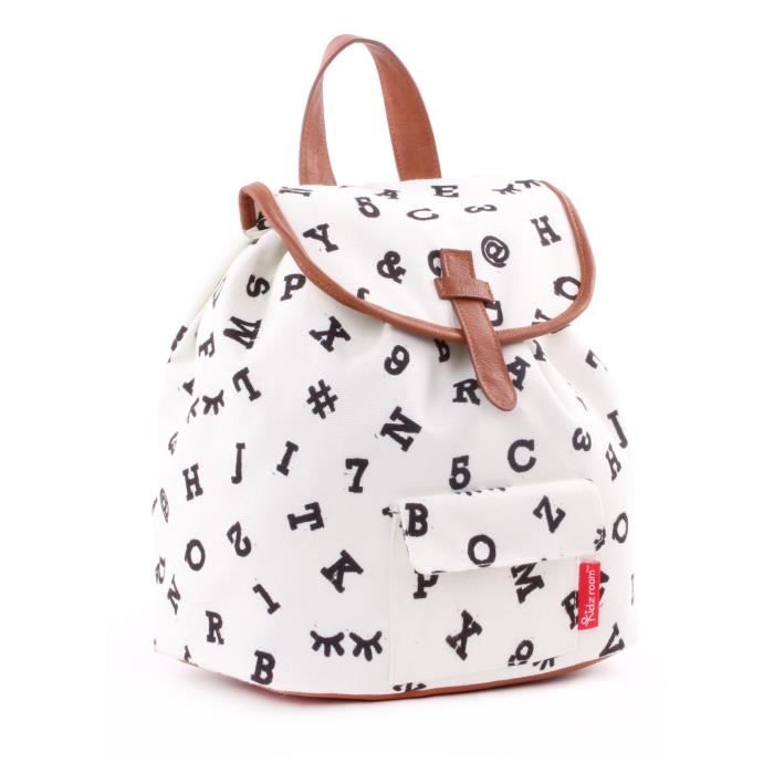 KIDZROOM Sac à dos maternelle - Black & White Numéros