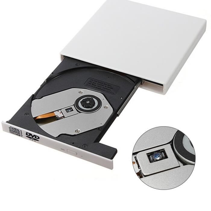 Slim USB externe lecteur de disque CDROM 2.0 Lecteur optique CD / DVD