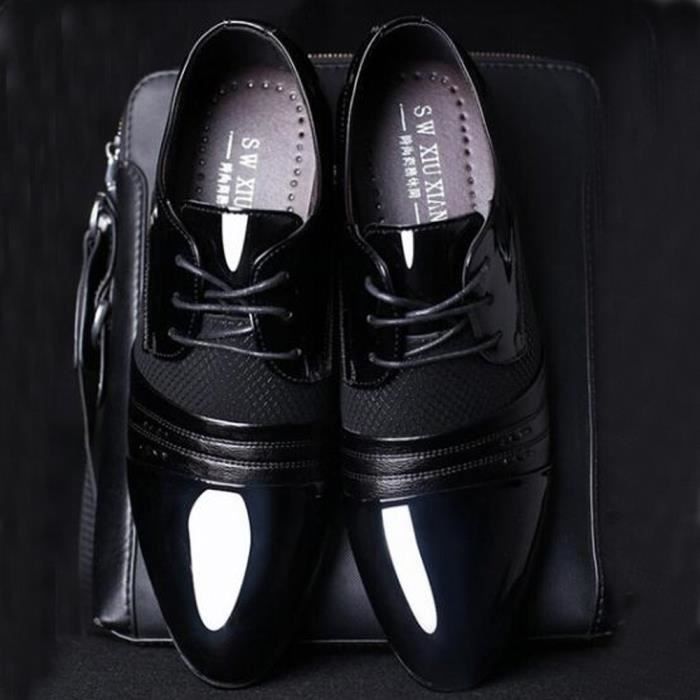 D'affaires Pointu Hommes Oxford Mode Lacets Casual À Lyh80820412bk Chaussures Noir aw0dAqx0H