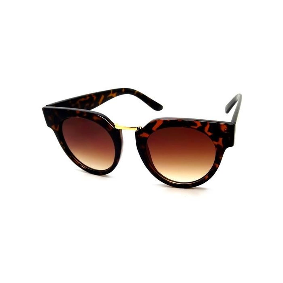 Lunettes Soleil Papillon Rond Carre Marron Femme Écaille Shaddow pqMzSUVG