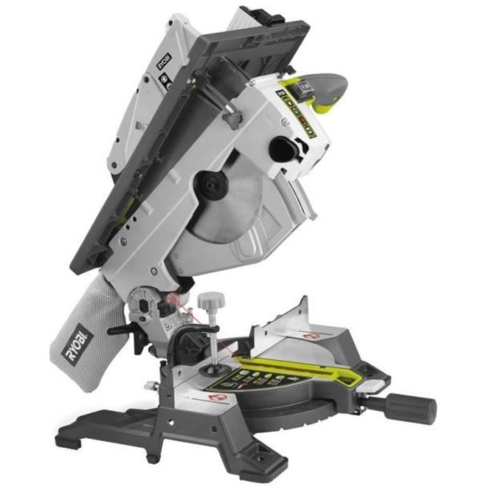 Scie Radiale à Onglet 185mm 1200W - Coupe 0-45° - Puissante Pour Bois Et Métaux - Moteur Cuivre