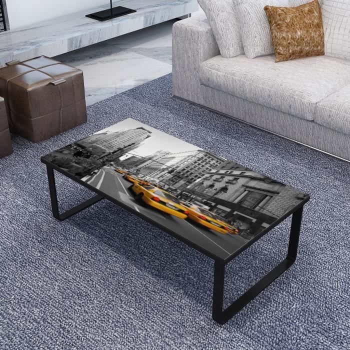 Verre Rectangulaire En Table Basse Imprimé CrdeWoxB