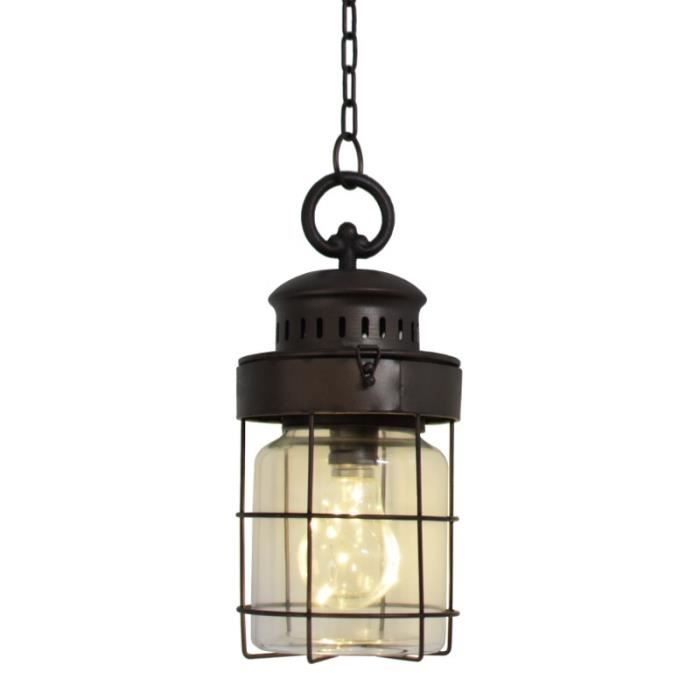 Lanterne Bocal Industriel Suspendre Cm 29x13 À Suspension Lampe 2I9HDE