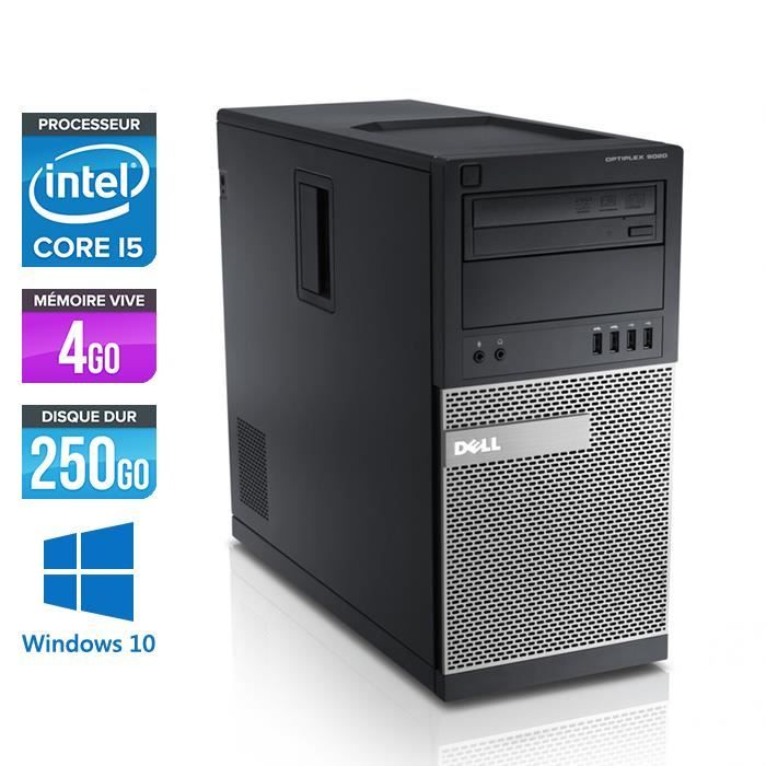 Pc de bureau Dell 990 Tour - Core i5 - 4Go - 250Go 
