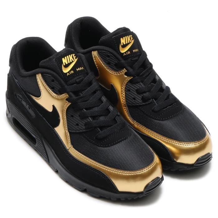 Baskets Nike Air Max 90 Essential Homme Chaussures de Running or noir