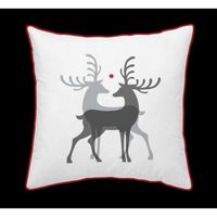 COUSSIN TODAY Coussin Chalet en coton - 40 x 40 cm - Cerfs COUSSIN TODAY Coussin Chalet en coton - 40 x 40 cm - Cerfs