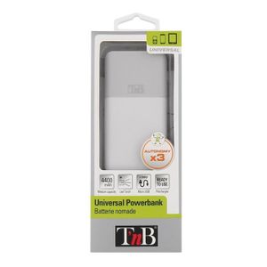 TNB Batterie externe de secours universelle 4400mA