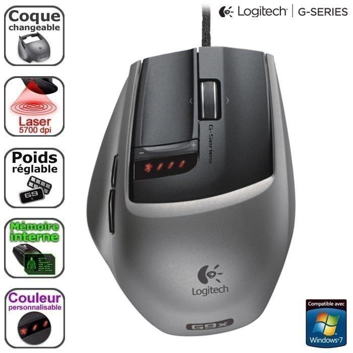 Logitech G9x Laser Mouse - Prix pas cher - Cdiscount