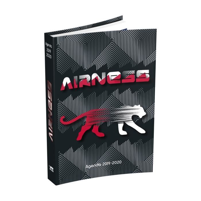 AIRNESS Agenda 400118740 - 12 x 17 cm - 1 jour par page - Couverture Souple - 352 P