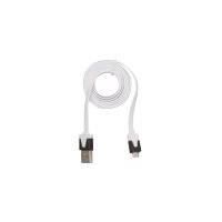 URBAN FACTORY Câble de chargement / de données - Micro-USB Type B (M) pour USB (M) - 1 m - Blanc - Plat