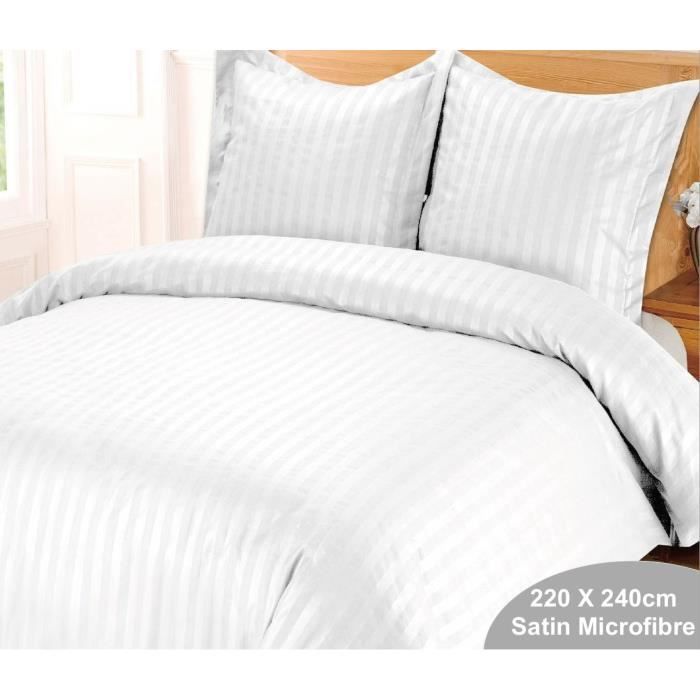 Housse de couette satin 220x240 - Achat / Vente Housse de ...