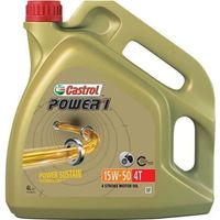 HUILE MOTEUR CASTROL Huile moteur Power 1 4T 15W-50 - 4 L HUILE MOTEUR CASTROL Huile moteur Power 1 4T 15W-50 - 4 L