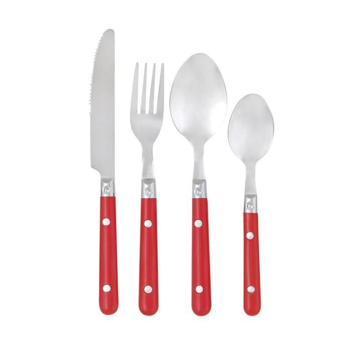 GIMEL Menagere 24 pieces rouge