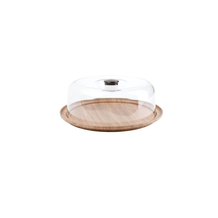 AERTS Plat à tarte avec cloche - 30,5 x 10,5 cm - buffet
