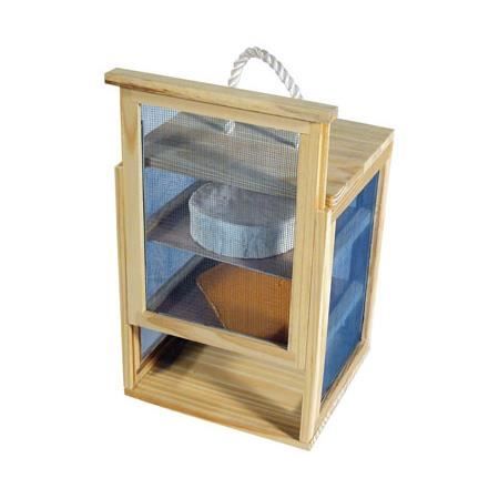 FRANDIS Garde-manger - En pin - Avec anse et moustiquaire