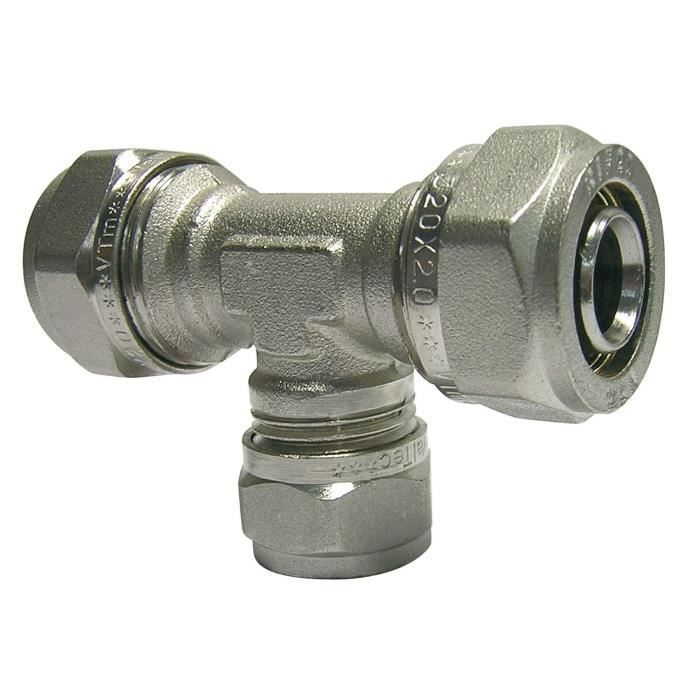 SOMATHERM Raccord à compression Multicouche T Réduit - Ø 26-16-26 cm