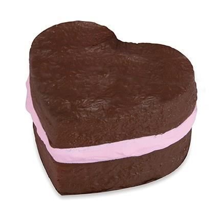 Squishy Soft'N Slo Squishies Original Gateau cŒur marron