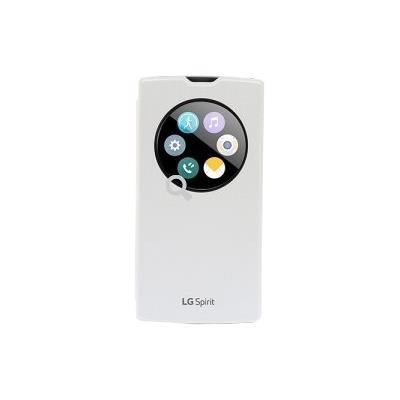 LG Etui à rabat à zone transparente pour Lg Spirit - Blanc