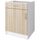 OBI Meuble bas de cuisine L 60 cm - Décor chêne cl