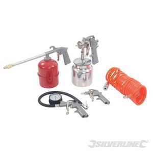 SILVERLINE Coffret 5 accessoires pneumatiques pour compresseurs
