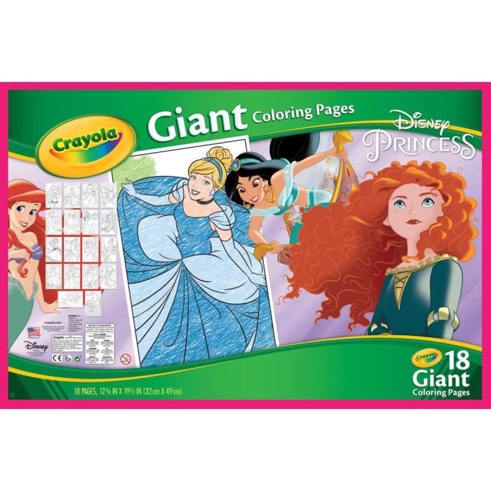 DISNEY PRINCESSES Pages Géantes à Colorier