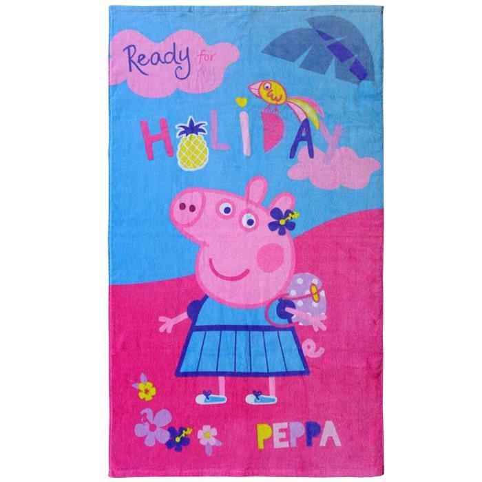 PEPPA PIG HOLIDAY Drap de plage Coton 70x120cm
